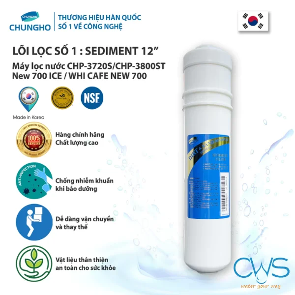 Lõi lọc Sediment cho WHI Caffe 700