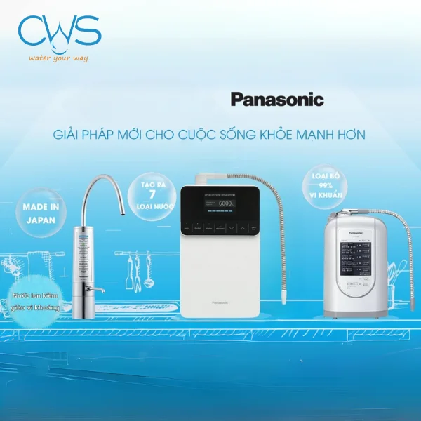 Máy điện giải ion kiềm Panasonic - Thương hiệu khách hàng tin dùng