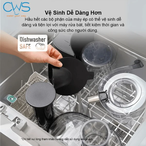 Máy Ép Trái Cây Panasonic MJ-CB800SRA Tháo Lắp Tiện Lợi, Dễ Dàng Vệ Sinh