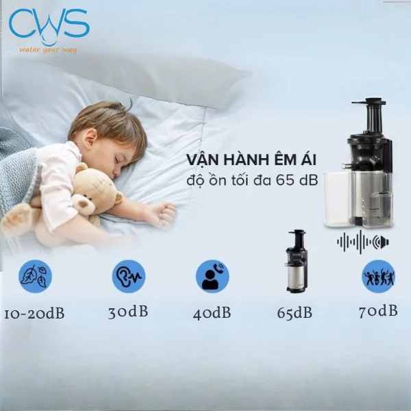 Máy Ép Trái Cây Panasonic MJ-CB800SRA Vận Hành Êm Ái