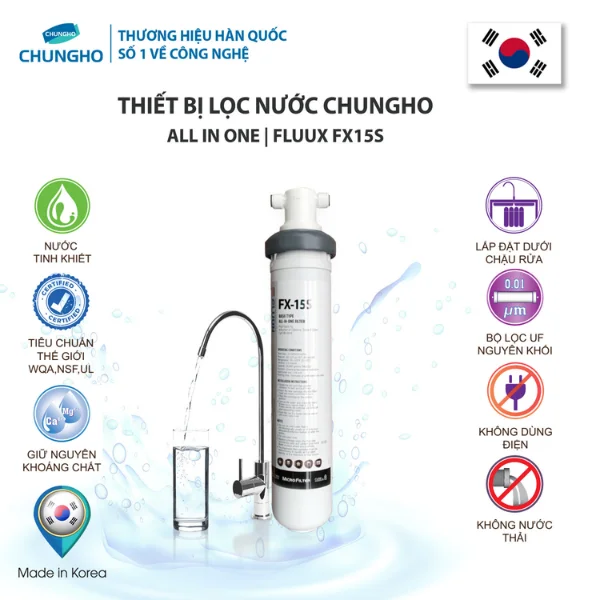 Máy lọc nước Chungho FLUUX FX15S Undersink