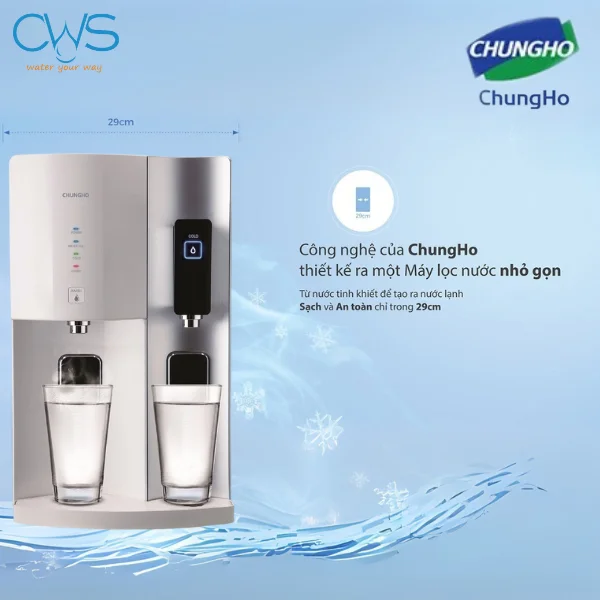 Máy Lọc Nước Chungho Tiny 300 UV CHP-2321D Sở Hữu Thiết Kế Nhỏ Gọn, Tối Ưu Không Gian
