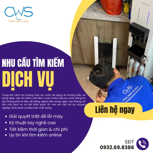Nhu Cầu Tìm Kiếm Dịch Vụ Sửa Chữa Máy Lọc Nước Uy Tín Hiện Nay