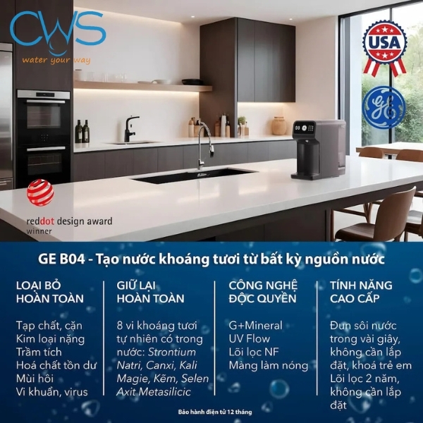 Sản phẩm máy lọc nước GE B04