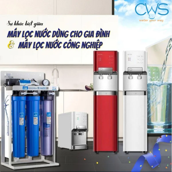 So Sánh Máy Lọc Nước Bán Công Nghiệp Và Máy Lọc Nước Gia Đình