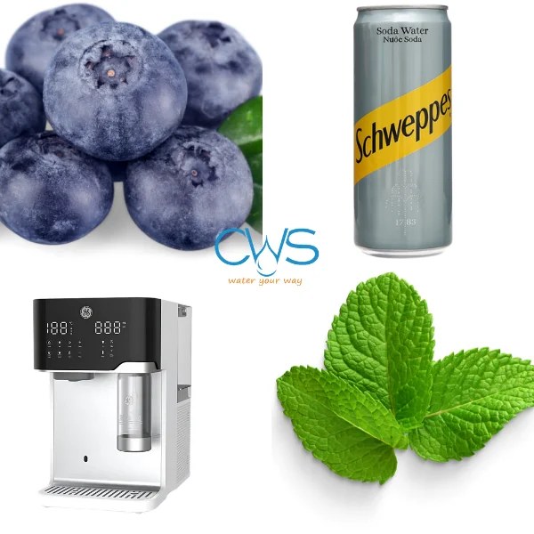 Cách làm soda đơn giản với soda việt quất bạc hà 