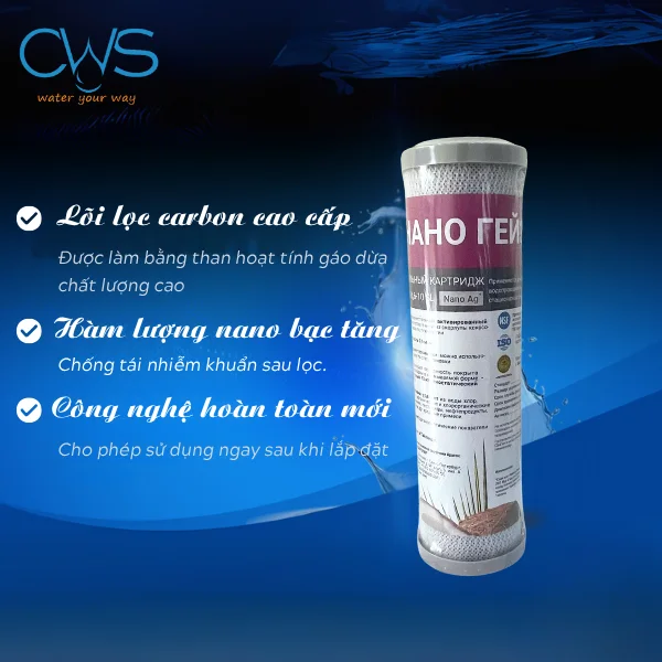 Tầm Quan Trọng Của Việc Thay Lõi Lọc CBC 0,6-10SL Nano Ag Premium