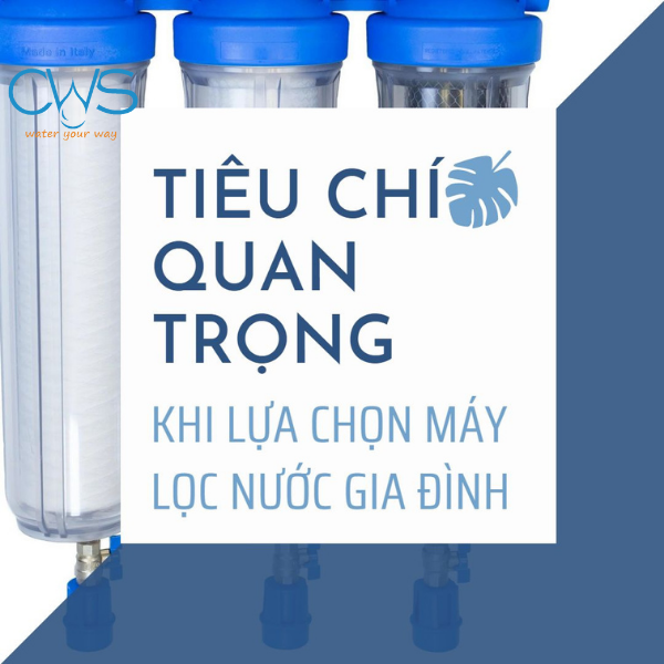 Máy lọc nước ion kiềm tiêu chí quan trọng