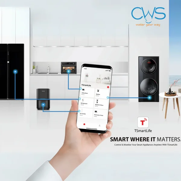 Ứng dụng TSmartLife quản lý từ xa trên máy lọc nước Toshiba