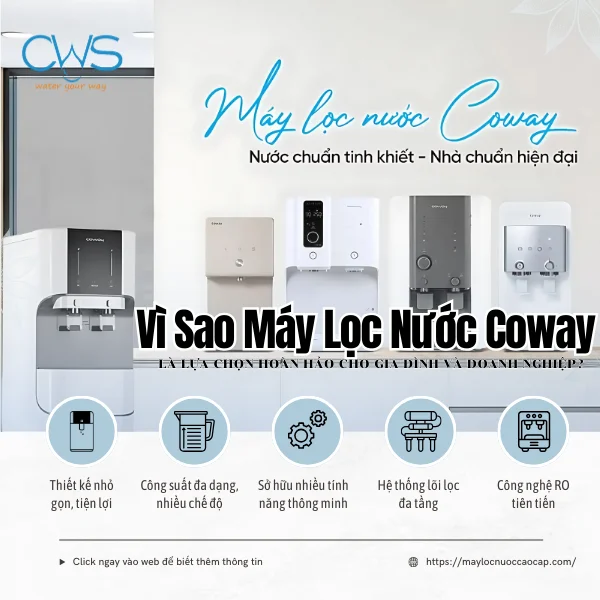 Vì Sao Máy Lọc Nước Coway Là Lựa Chọn Hoàn Hảo Cho Gia Đình Và Doanh Nghiệp