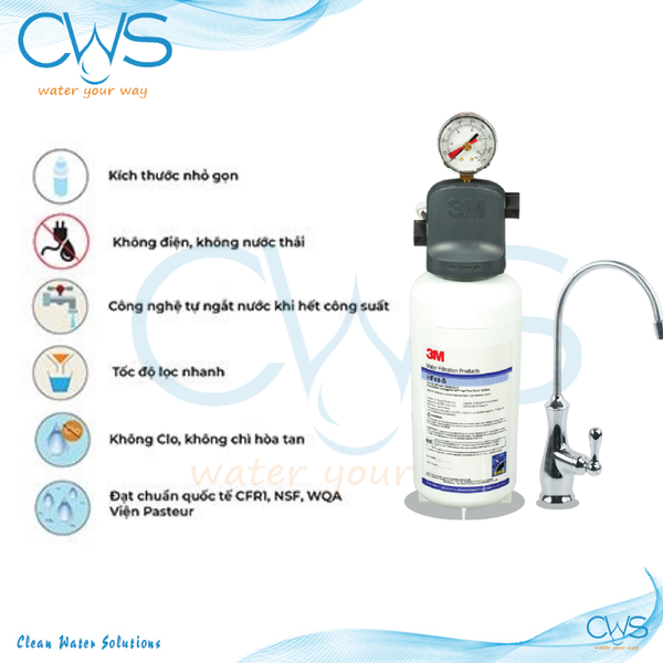 Thông số máy lọc nước cao cấp chính hãng 3M ICE140-S