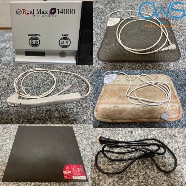 Bộ sản phẩm và phụ kiện đi kèm của máy xung điện Real Max 14000