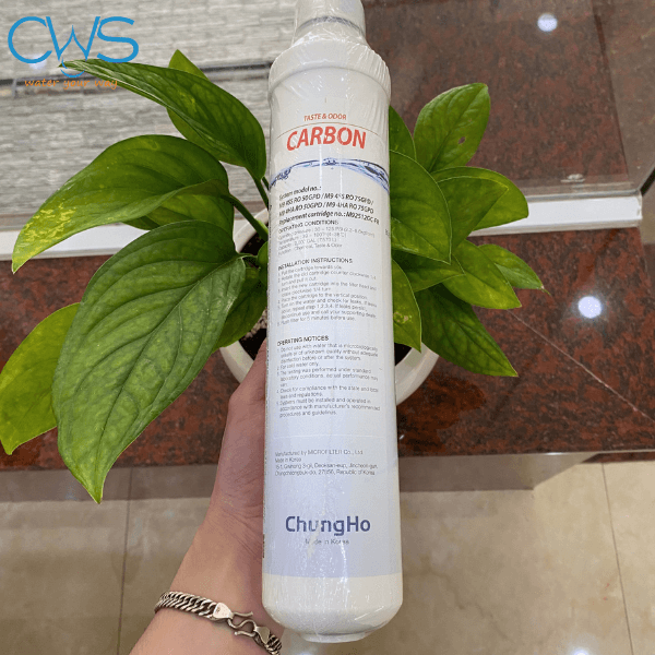 Hình ảnh thực tế lõi lọc nước Chungho M9 - Carbon Active