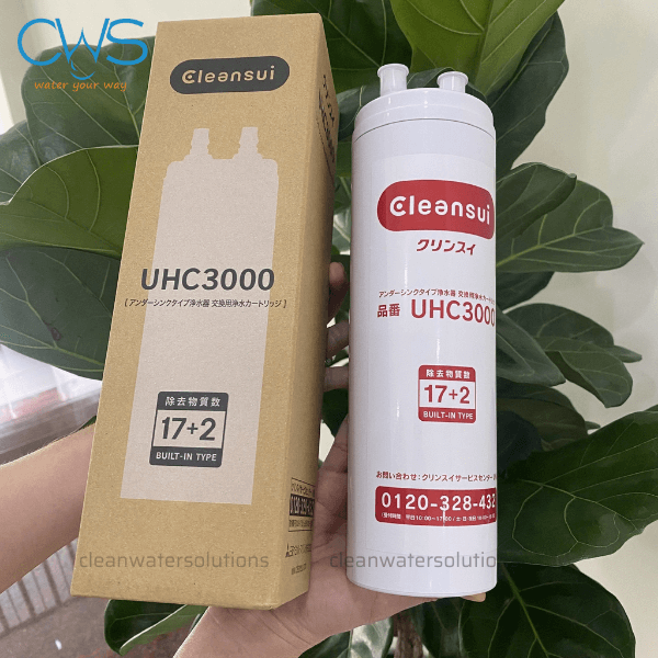Hình ảnh thực tế lõi lọc Mitsubisshi Cleansui UHC3000 tại CWS