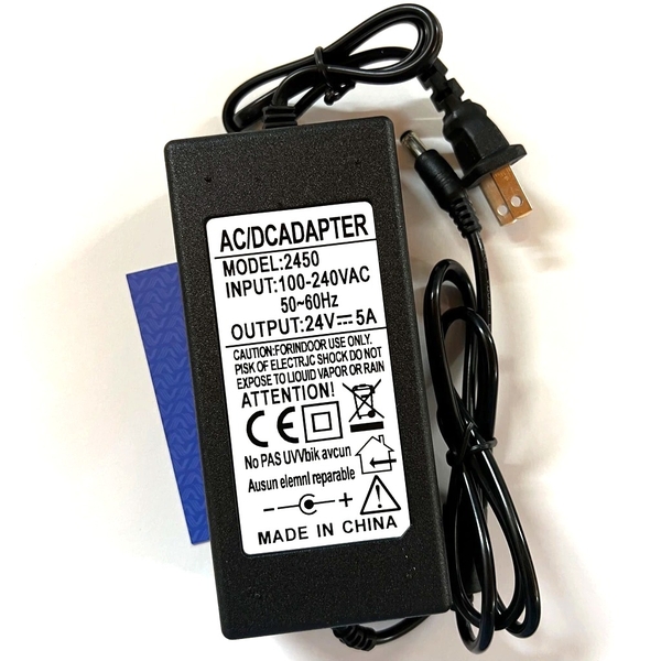 Nguồn adapter 2450 24V 5A chuẩn giắc DC 5.52.5mm (đủ công suất) Công ty cổ phần Linh Kiện Nguồn adapter 2450 24V 5A chuẩn giắc DC 5.52.5mm (đủ công suất) Công ty cổ phần Linh Kiện