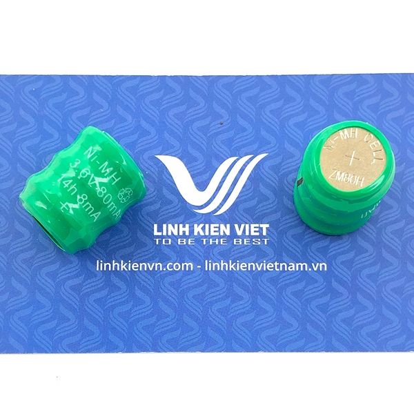 Pin Ni-MH ZM80H 3,6V 80mAh không chân - / Pin nuôi nguồn PLC-CNC NiMh 3 ...