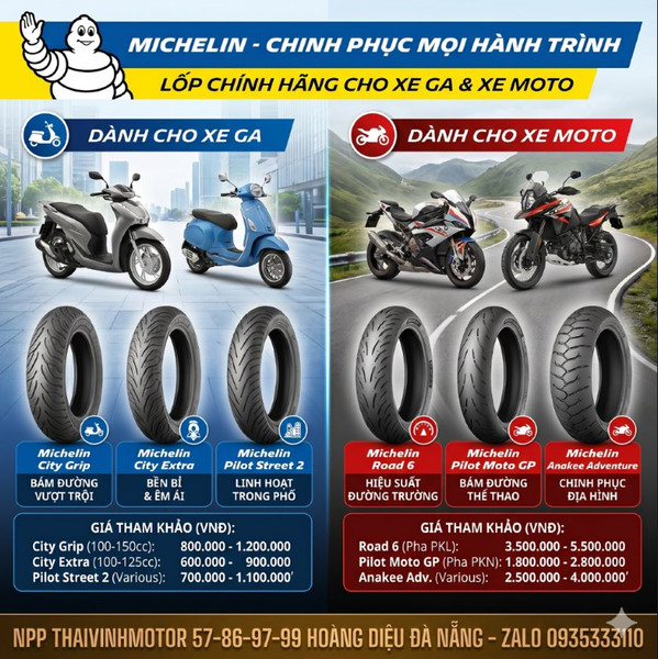 lop-michelin-da-nang-thong-so-loai-xe-va-bang-gia-tham-khao