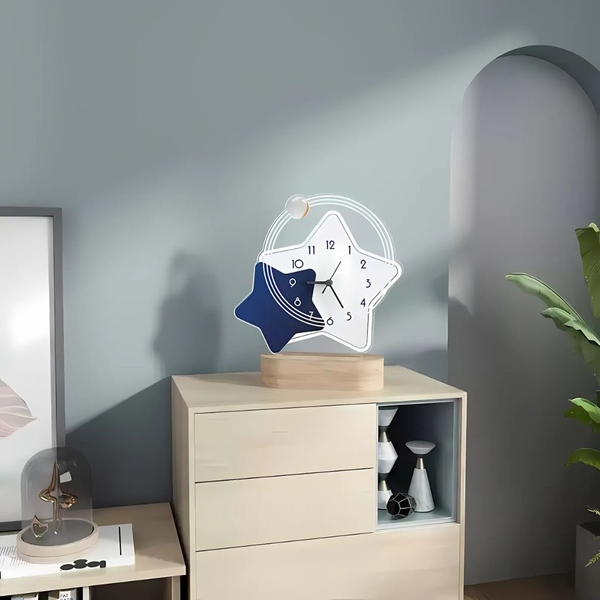 Đồng hồ để bàn P-HOME CL098 trang trí hiện đại với đèn Led