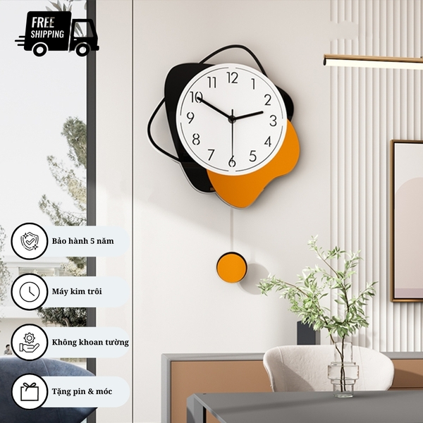 Đồng Hồ Treo Tường Quả Lắc CL075 Hiện Đại Và Sang Trọng