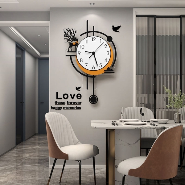 Đồng Hồ Quả Lắc Treo Tường Phong Cách Bắc Âu CL078