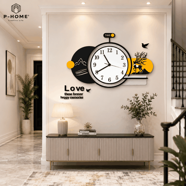 Đồng hồ treo tường CL053 quà tặng tân gia ý nghĩa