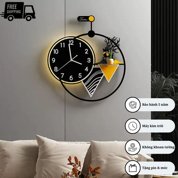 Đồng Hồ Treo Tường P-HOME Có Đèn LED CL061