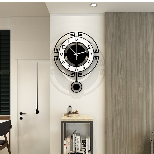 Đồng hồ quả lắc trang trí treo tường CL018 phong cách tối giản