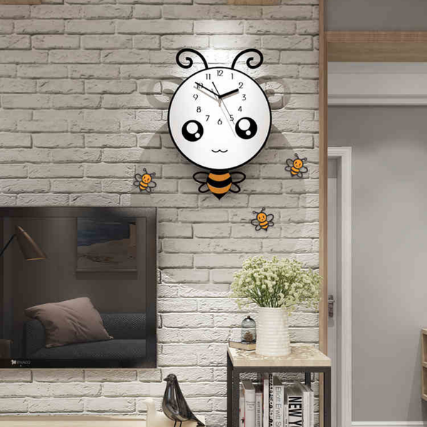 Đồng hồ trang trí tường CL036 - ong vàng dễ thương