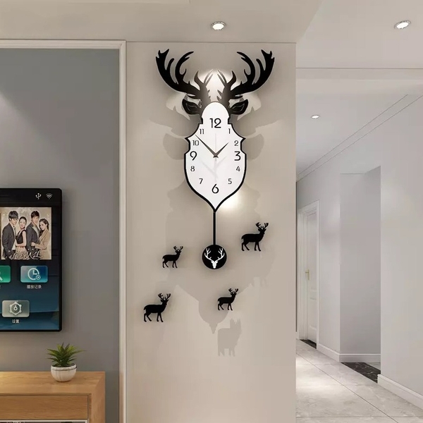 Đồng hồ decor treo tường quả lắc CL007 - sang trọng và tinh tế