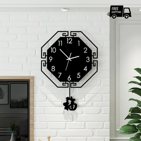 Đồng hồ treo tường cổ điển CL020 - chữ Phúc