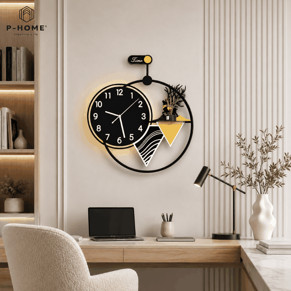 Đồng Hồ Treo Tường P-HOME Có Đèn LED CL061