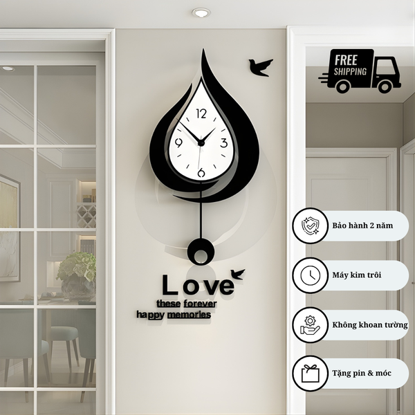 Đồng hồ treo tường giá rẻ CL011 - sang trọng và tinh tế