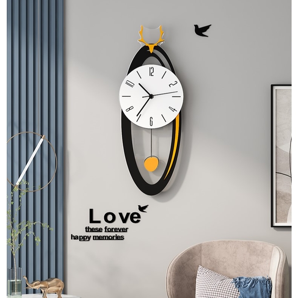 Đồng hồ treo tường kim trôi CL063 yên tỉnh và sang trọng