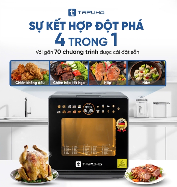 Nồi Chiên Hơi Nước TAPUHO TSF16 COLOR