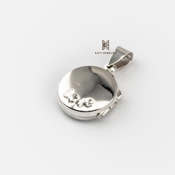 P LOCKET BOX CIRCLE STAMP LOVE 17MM