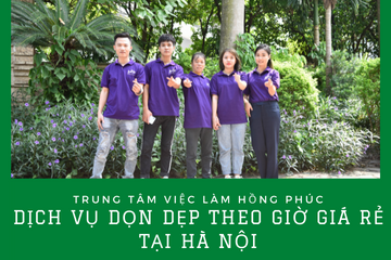 Dịch vụ dọn dẹp theo giờ giá rẻ tại Hà Nội