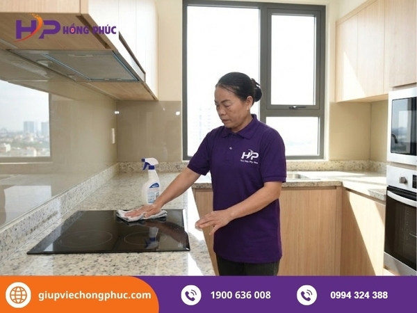 Kinh nghiệm thuê giúp việc theo giờ ở chung cư & Bảng giá Hồng Phúc