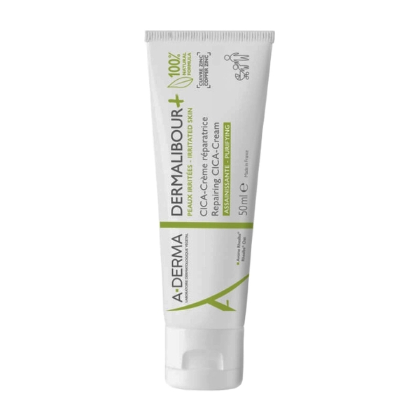 Kem làm dịu phục hồi da A-derma Dermalibour+ Crème 50ml - giảm khuẩn cho da nhạy cảm, dễ kích ứng