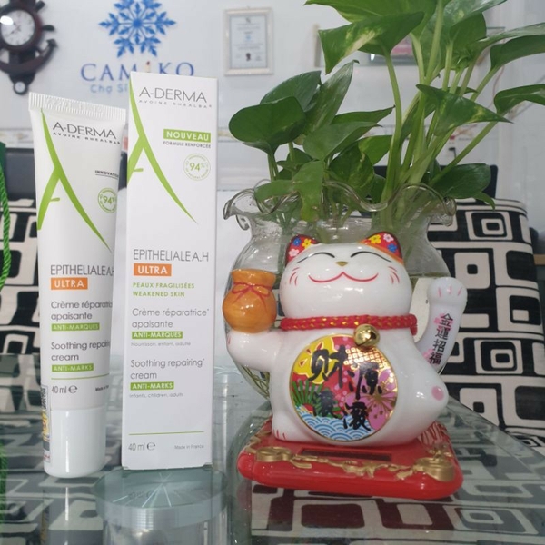 Kem phục hồi và tái tạo da A-DERMA Epitheliale AH Duo Ultra Repairing Cream 40ml - sau khi bắn lazer, thẩm mỹ