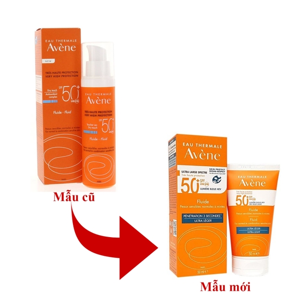 Kem chống nắng dạng sữa cho da thường, da hỗn hợp Avene Protestion Fluide 50+ 50ml