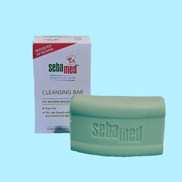 Xà phòng Sebamed pH5.5 Cleansing Bar 100gr - giảm khuẩn cho da khô, da chàm
