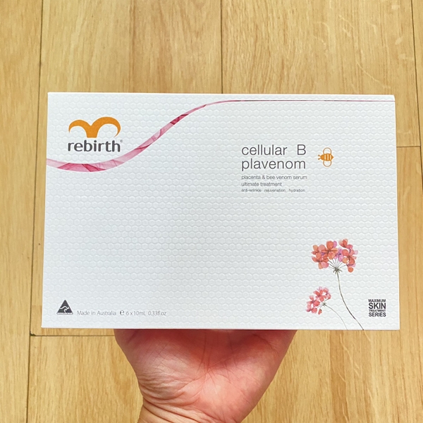 Combo 6 lọ Serum tế bào gốc Nhau thai cừu và Nọc ong Rebirth Cellular B Plavenom Gift Set 10ml x 6 lọ
