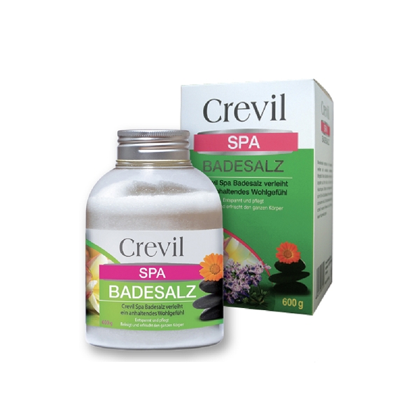 Muối Tắm Tẩy Da Chết Crevil Spa Badesalz 600g - giảm mụn và mẩn ngứa