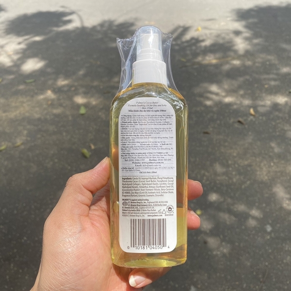 Dầu dành cho da khô ngứa Palmer's Cococa Butter Soothing oil Dry Itchy Skin 150ml