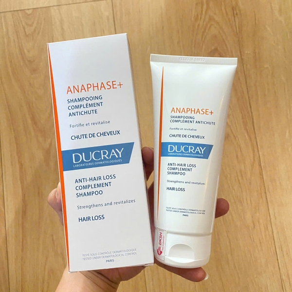 Dầu gội Ducray Anaphase+ Shampoo 200ml - dạng kem, giảm gãy rụng và nuôi dưỡng da dầu