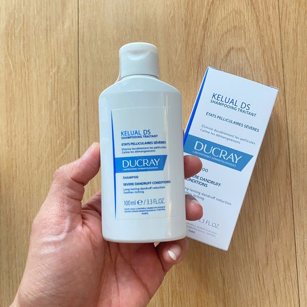 Dầu Gội Giảm Gàu Nặng Ducray Kelual DS Shampoo 100ml - Giảm Sừng, Ngứa, Đỏ Da Đầu