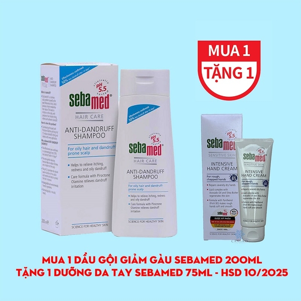 Dầu Gội Giảm Gàu Sebamed pH5.5 Anti Dandruff Shampoo 200ml