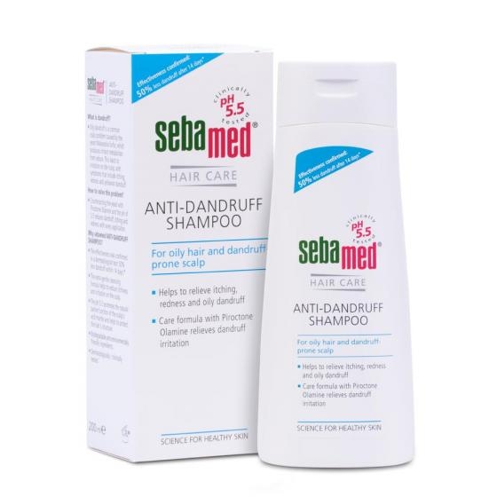 Dầu Gội Giảm Gàu Sebamed pH5.5 Anti Dandruff Shampoo 200ml