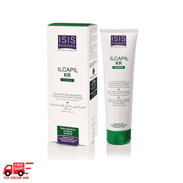 Dầu gội giảm gàu, dưỡng tóc, chống rụng tóc da dầu ISIS Pharma Ilcapil KR 150ml