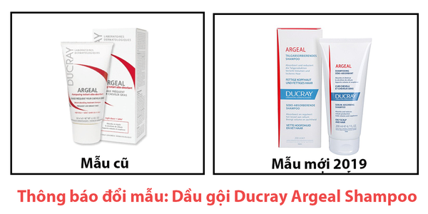 Dầu gội dạng kem sạch gàu, kiểm soát nhờn Ducray Argeal Shampoo 150ml